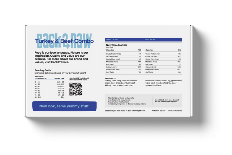 Back2Raw Back2Raw - Basic - Turkey & Beef Combo 12LB