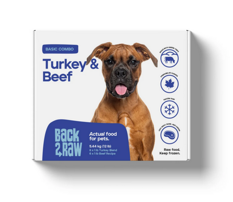 Back2Raw Back2Raw - Basic - Turkey & Beef Combo 12LB