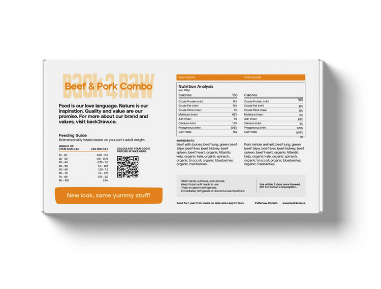 Back2Raw Back2Raw - Complete - Beef & Pork Combo 12LB