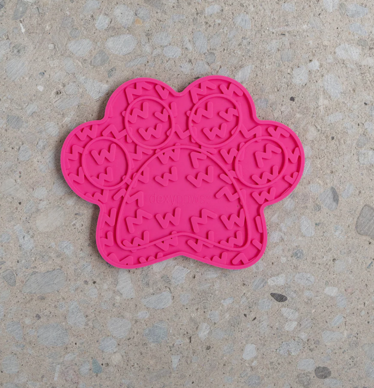 Dexy Paws Dexy Paws - Hot Pink - Paw Lick Mat