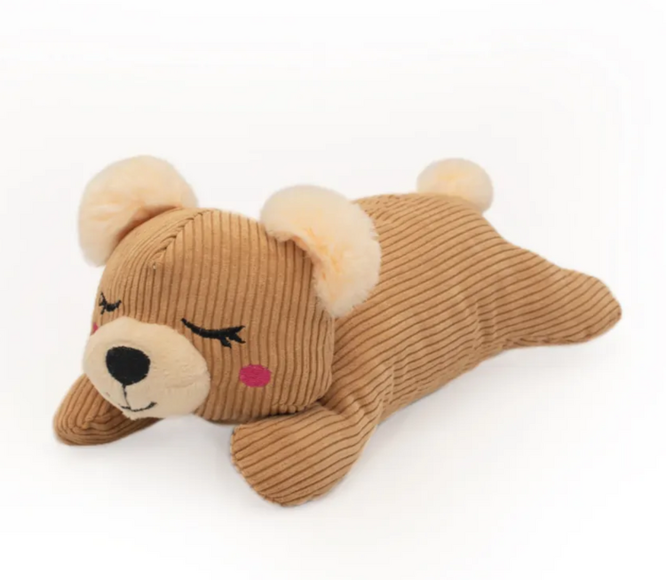 Zippy Paws Zippy Paws - Snooziez with shhhqueaker - Bear