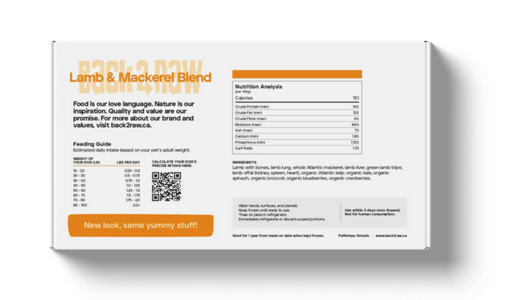 Back2Raw Back2Raw - Complete - Lamb & Mackerel 12LB