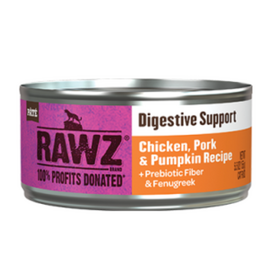 Rawz Rawz - Cat - 5.5oz  Can - Digestive Support - Chicken & Pork
