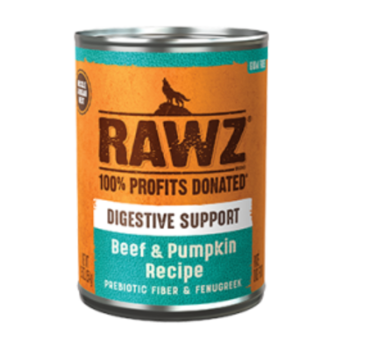 Rawz Rawz  - 12.5oz Can - Digestive Support - Beef and Pumpkin