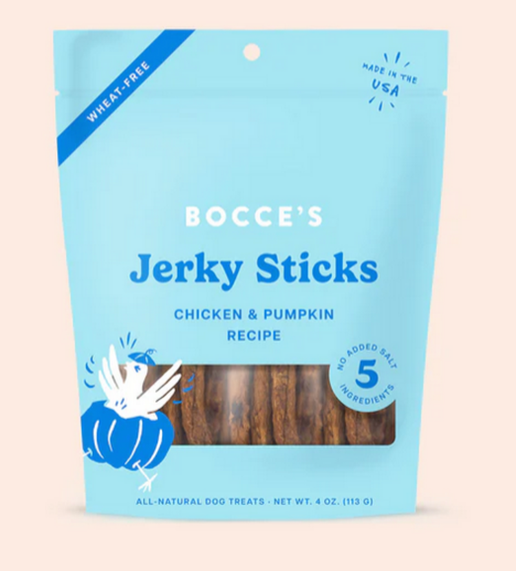Bocce's Bakery Bocce's Bakery - Grazers Jerky Sticks - Chicken  & Pumpkin