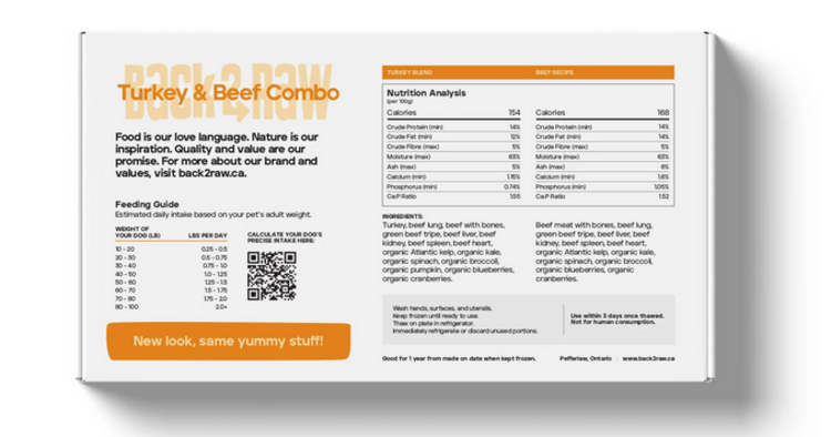 Back2Raw Back2Raw - Complete - Turkey & Beef Combo 12LB