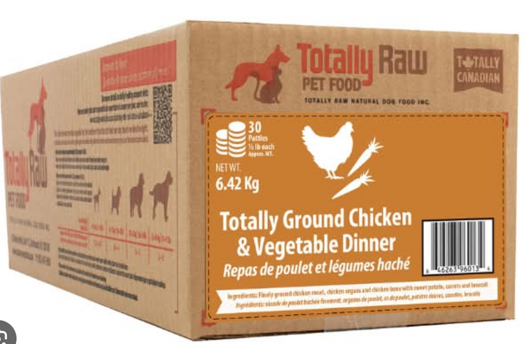 Totally Raw Totally Raw - Ground Chicken w/veggies 15lbs