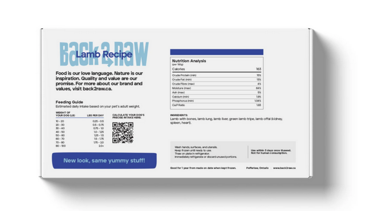 Back2Raw Back2Raw - Basic - Lamb 12LB