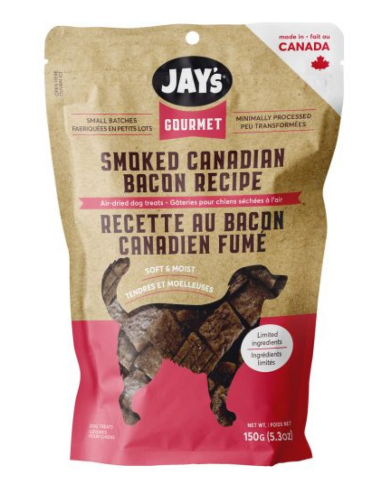 Jay's Gourmet Jay's Gourmet - Smoked Canadian Bacon Air-Dried Treats Dog - 150g