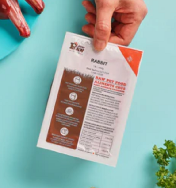 Just Raw Just Raw - Rabbit CLASSIC - Single - 8oz