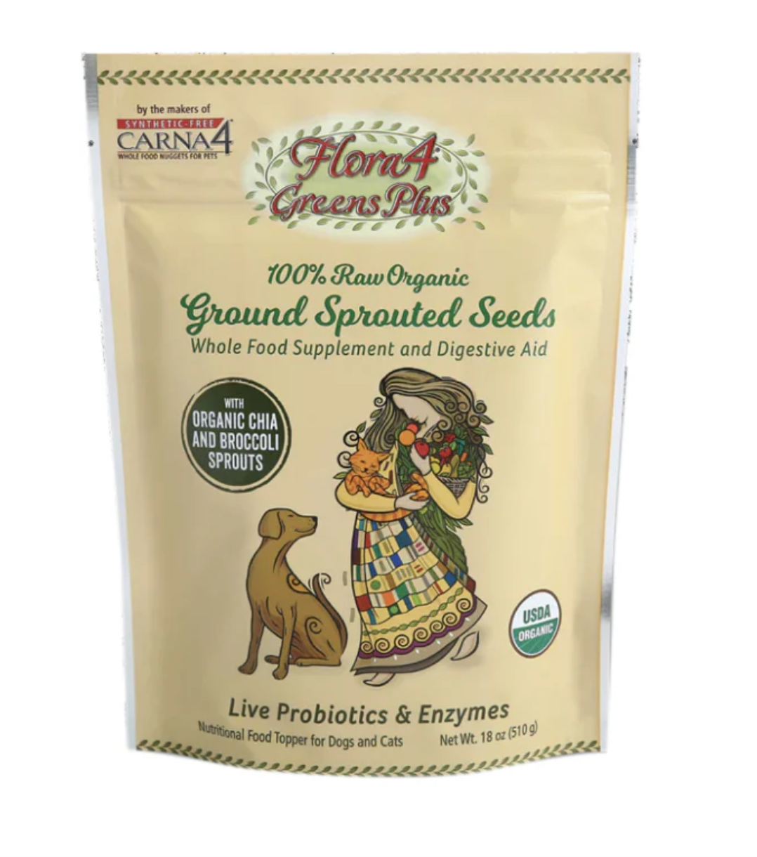 Carna4 Carna4 - Flora4 Greens Plus - 18oz