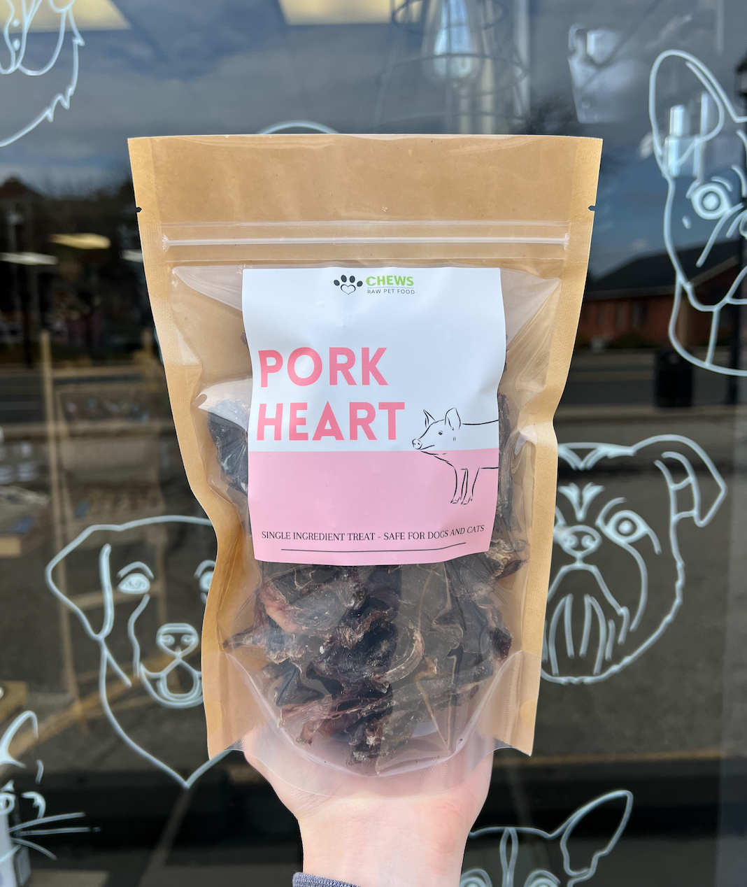 Chews Chews - Treat Bag - Pork Heart - 140g