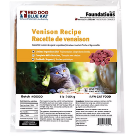 Red Dog Blue Kat Red Dog Blue Kat - Foundations CAT -  Venison 1lb (4x0.25)