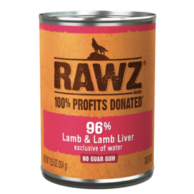 Rawz Rawz - 12.5oz Can - Lamb & Lamb Liver