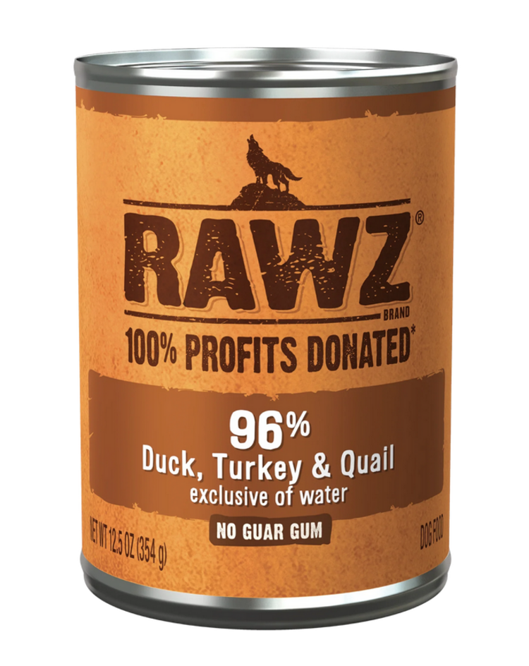 Rawz Rawz - 12.5oz Can - Duck/Turkey/Quail