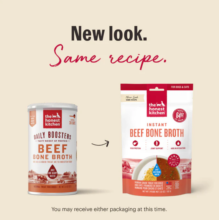 Honest Kitchen Honest Kitchen - Bone Broth - Beef - 3.6oz