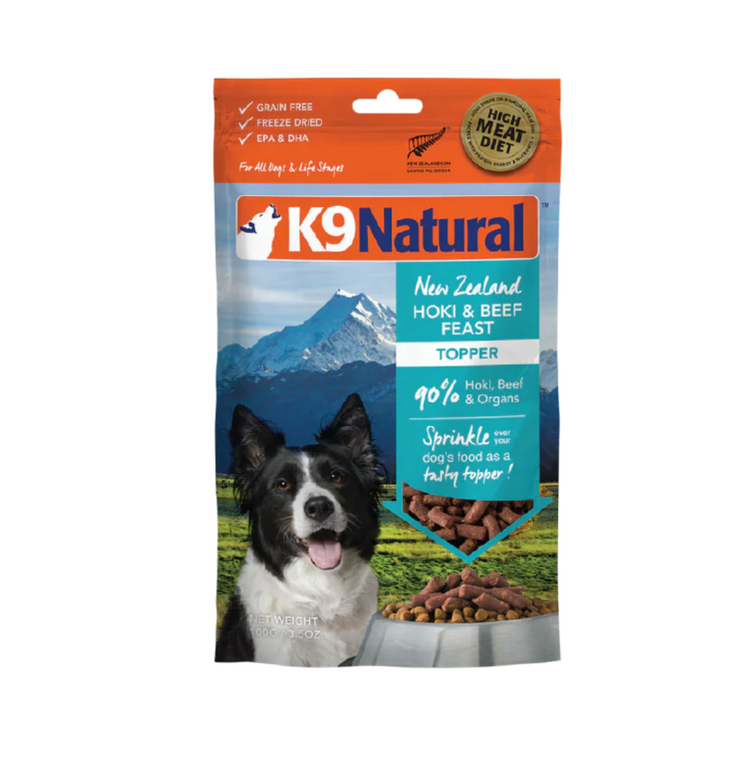 K9 Naturals K9 Natural - Freeze Dried - Hoki & Beef -