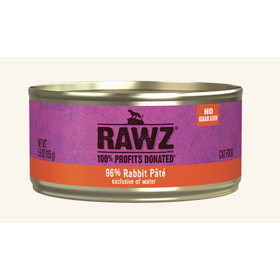 Rawz Rawz - Cat - 5.5oz Can - Rabbit Pate