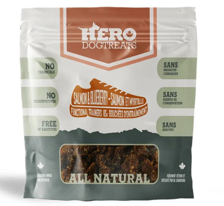 Hero Dog Treats Hero - Trainers - Salmon and Blueberry