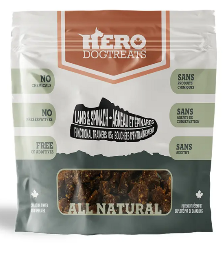Hero Dog Treats Hero - Trainers - Lamb and Spinach