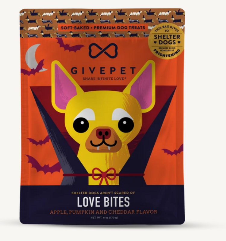 GivePet GivePet - Love Bites - Apple, Pumpkin, and Cheddar - 6oz