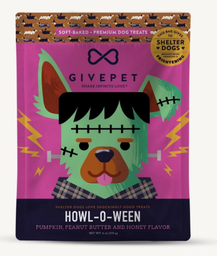 GivePet GivePet - Howl-O-Ween - Pumpkin, Peanut Butter, and Honey - 6oz