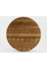 Larch Wood DOB002 Round Cheese Board (10x2) by Larch Wood Canada