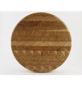 Larch Wood Round Cheese Board by Larch Wood Canada