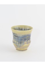 Linda Wright Wine Cups, cream gloss glaze, Big Hill Pottery