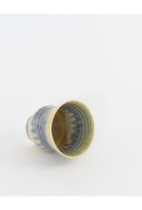 Linda Wright Wine Cups, cream gloss glaze, Big Hill Pottery