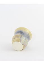 Linda Wright Wine Cups, cream gloss glaze, Big Hill Pottery