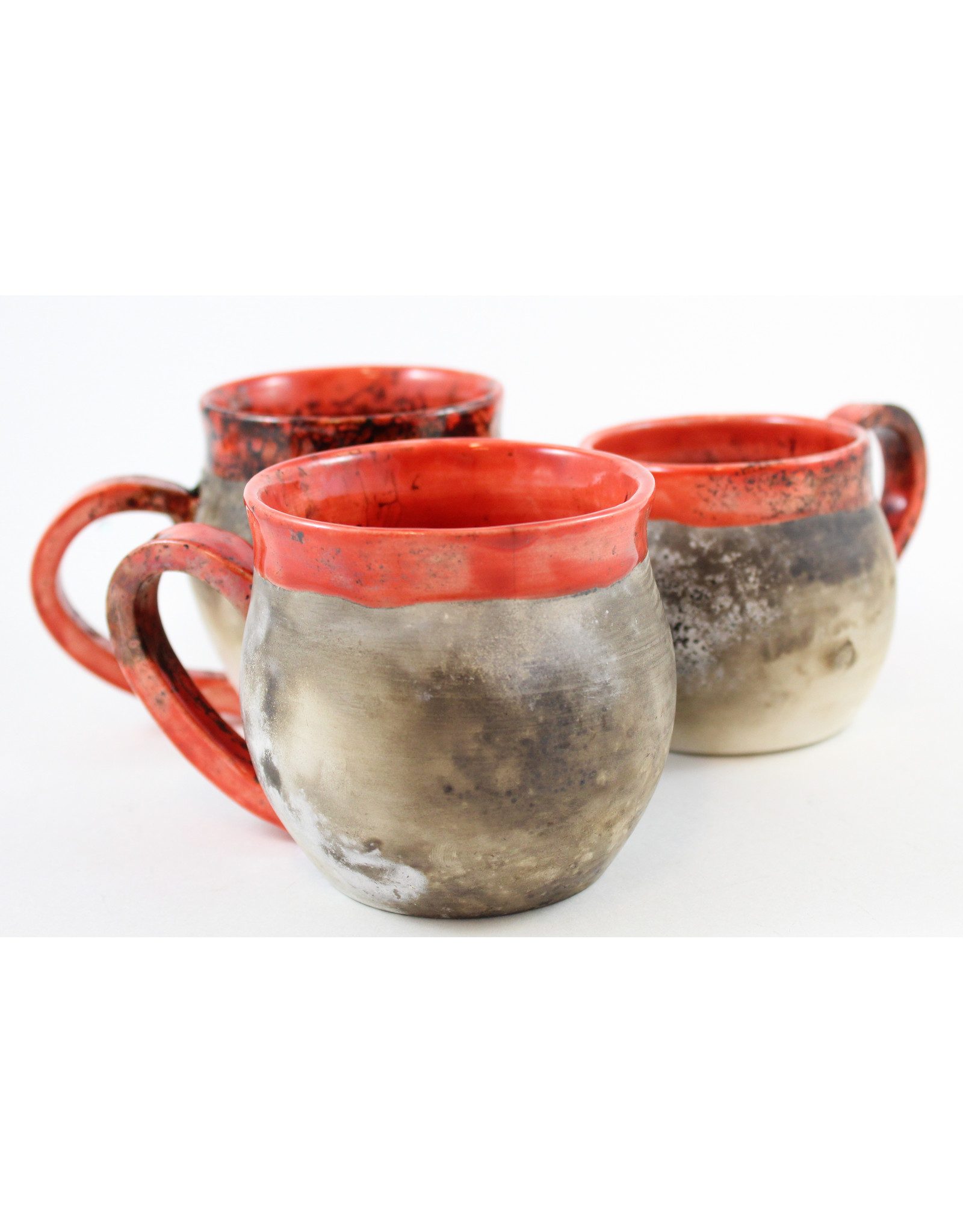 Nancy Oakley Smoke-Fired Mugs by Nancy Oakley