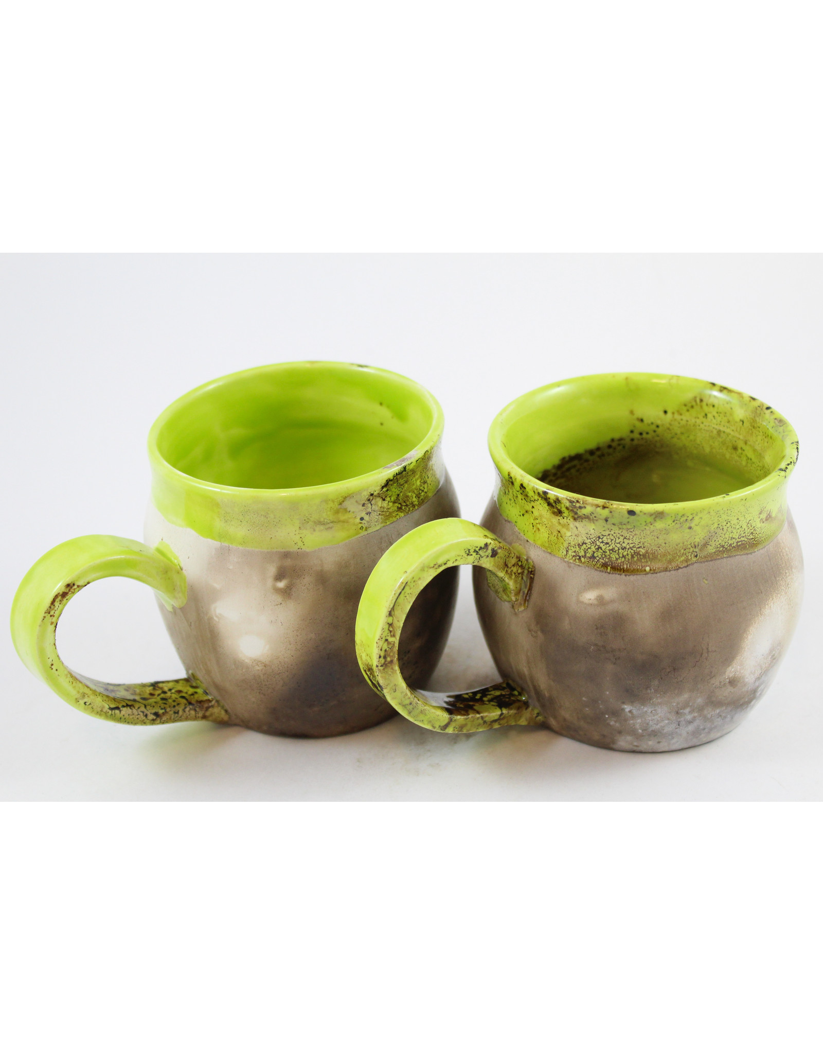 Nancy Oakley Smoke-Fired Mugs by Nancy Oakley