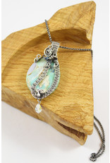 Tasha Matthews Complex Wire Weave Pendants with Semi-Precious Stones by Tasha Grace Designs