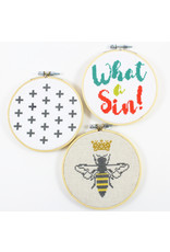 Christina MacLean Cross Stitched Ornaments by Caper Chris Creations