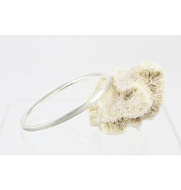 Karen Wawer Pure Silver Anticlastic Bangle by Karen Wawer
