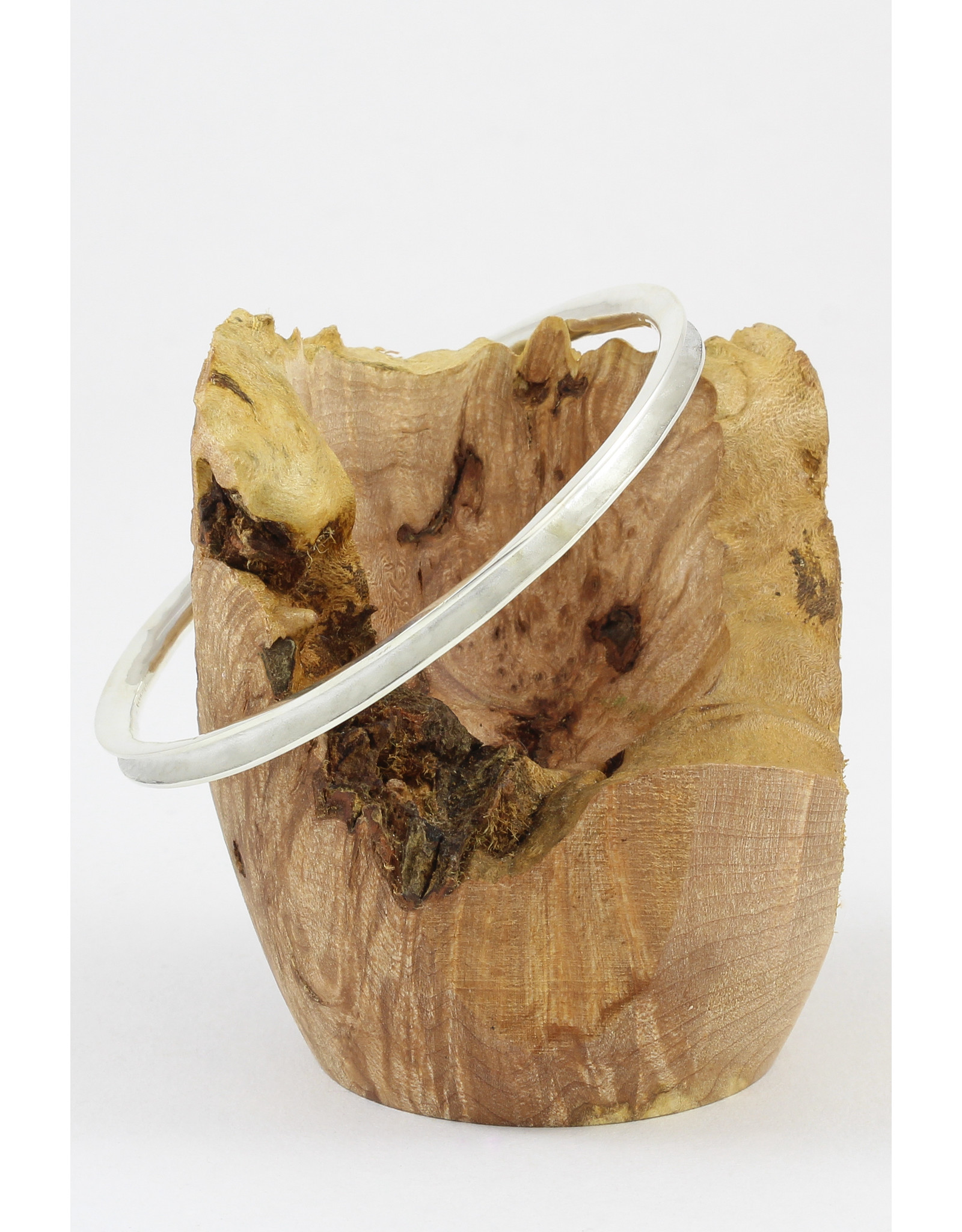 Karen Wawer Pure Silver Anticlastic Bangle by Karen Wawer