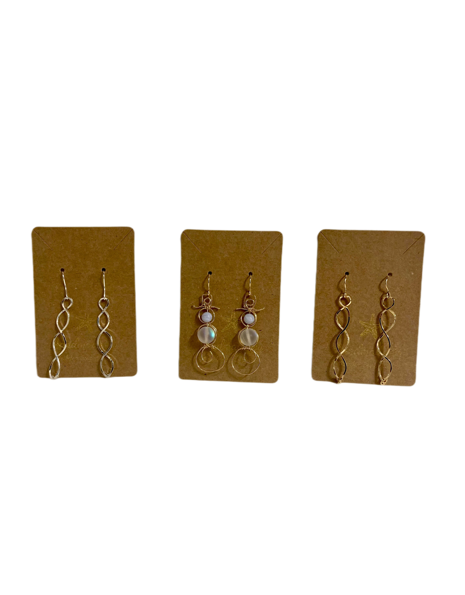 Michele Nicholson/Benac Jewellery Snowman Earrings, 14 K Gold Fill by Michele Benac Nicholson