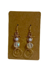 Michele Nicholson/Benac Jewellery Snowman Earrings, 14 K Gold Fill by Michele Benac Nicholson