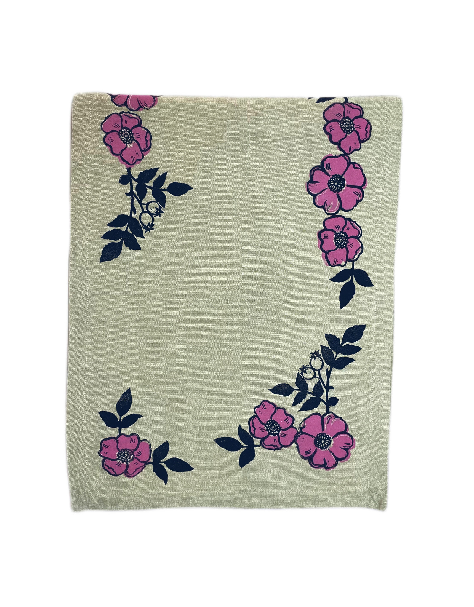 Cabot & Rose Table Runner hand printed by Teena Marie Fancey