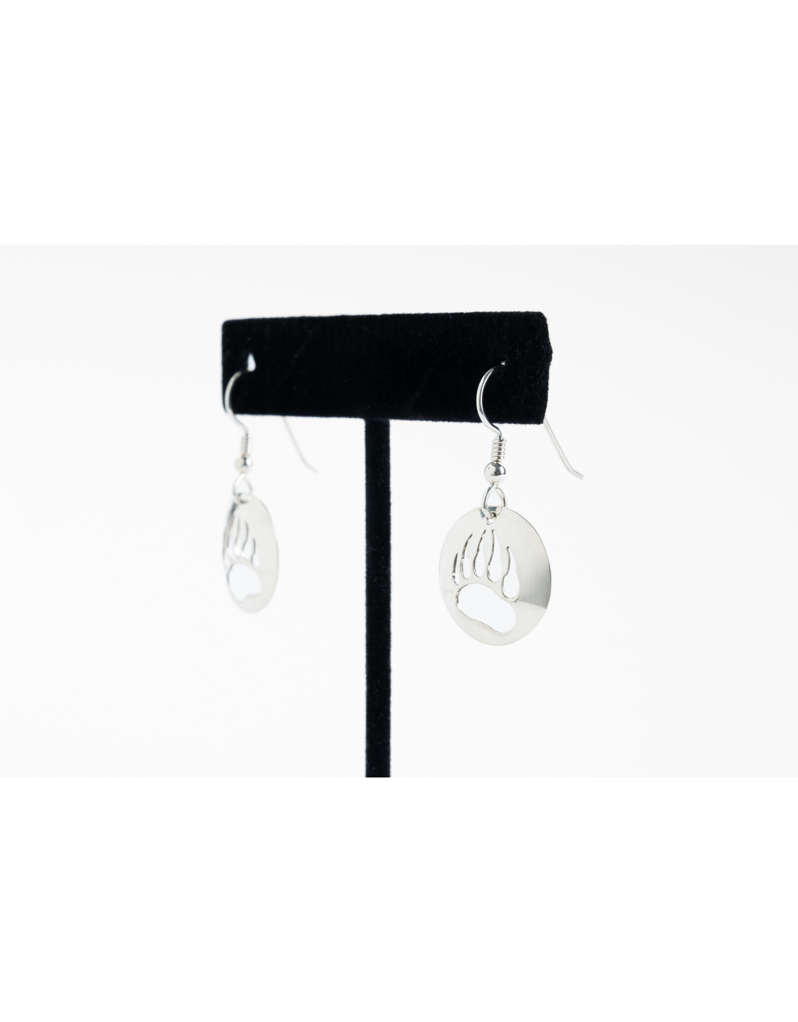 Ben Sickles/Standings Stone Silver Dime Size Silver Earings  by Ben Sickles