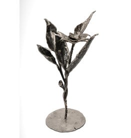 Richard Boudreau Forged Steel Tall Flower by Richard Boudreau