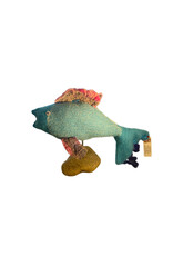 Dominque Rouin Fish, hand felted by Dominque Rouin (stand made by Gordon Kennedy)