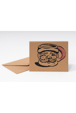 Cabot & Rose Winking Santa Mug Holiday Card by Cabot and Rose