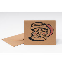 Cabot & Rose Winking Santa Mug Holiday Card by Cabot and Rose