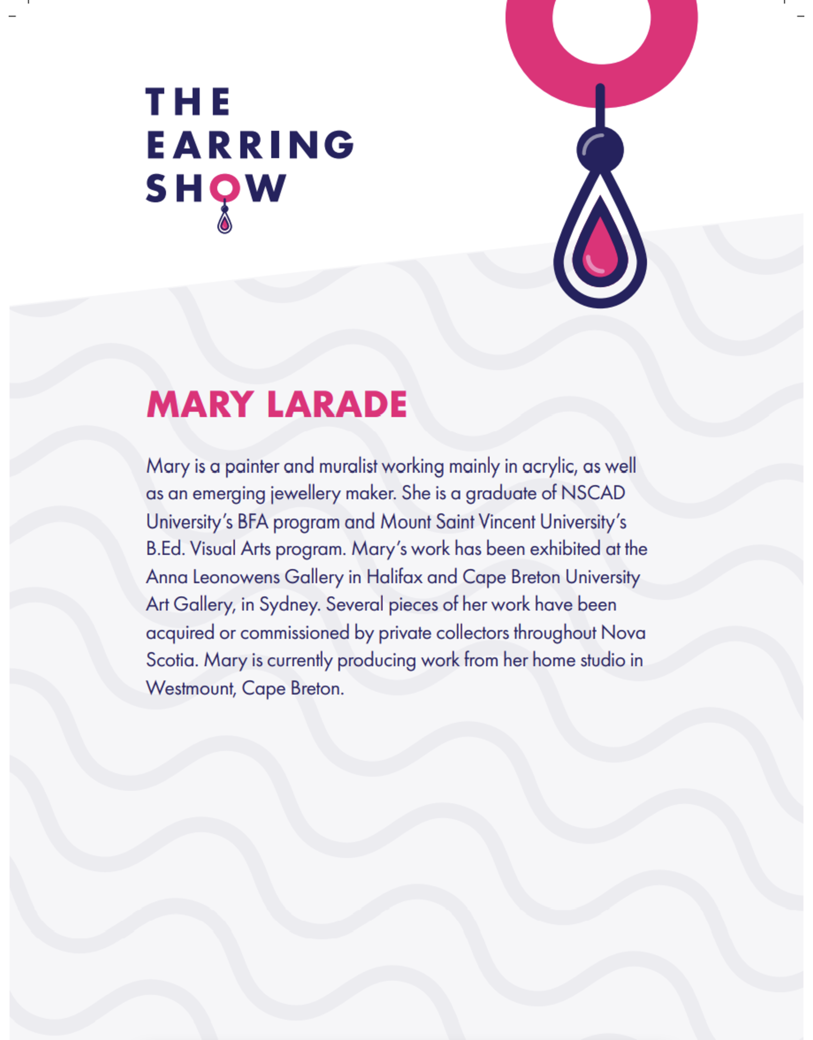 Mary Larade Oak Leaves by Mary Larade, The Earring Show 2024 (SOLD)