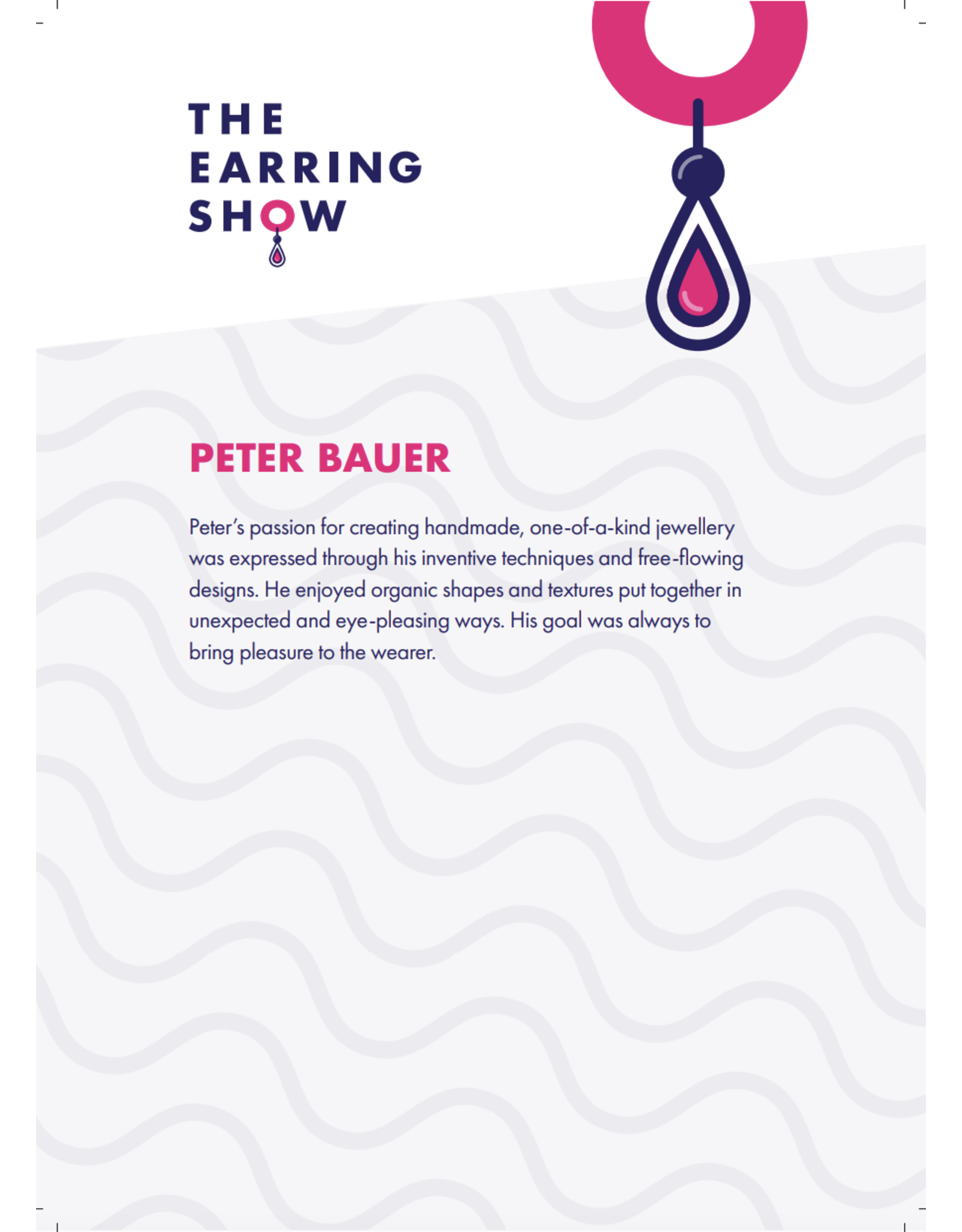 Peter Bauer Light up the Skies by Peter Bauer, The Earring Show 2024
