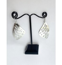 Karen Graham Butterfly Wing Earrings in Silver by Karen Graham