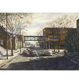 Ann Marie Shea Late Winter, Esplanade Sydney, original watercolour by Anne Marie Wall