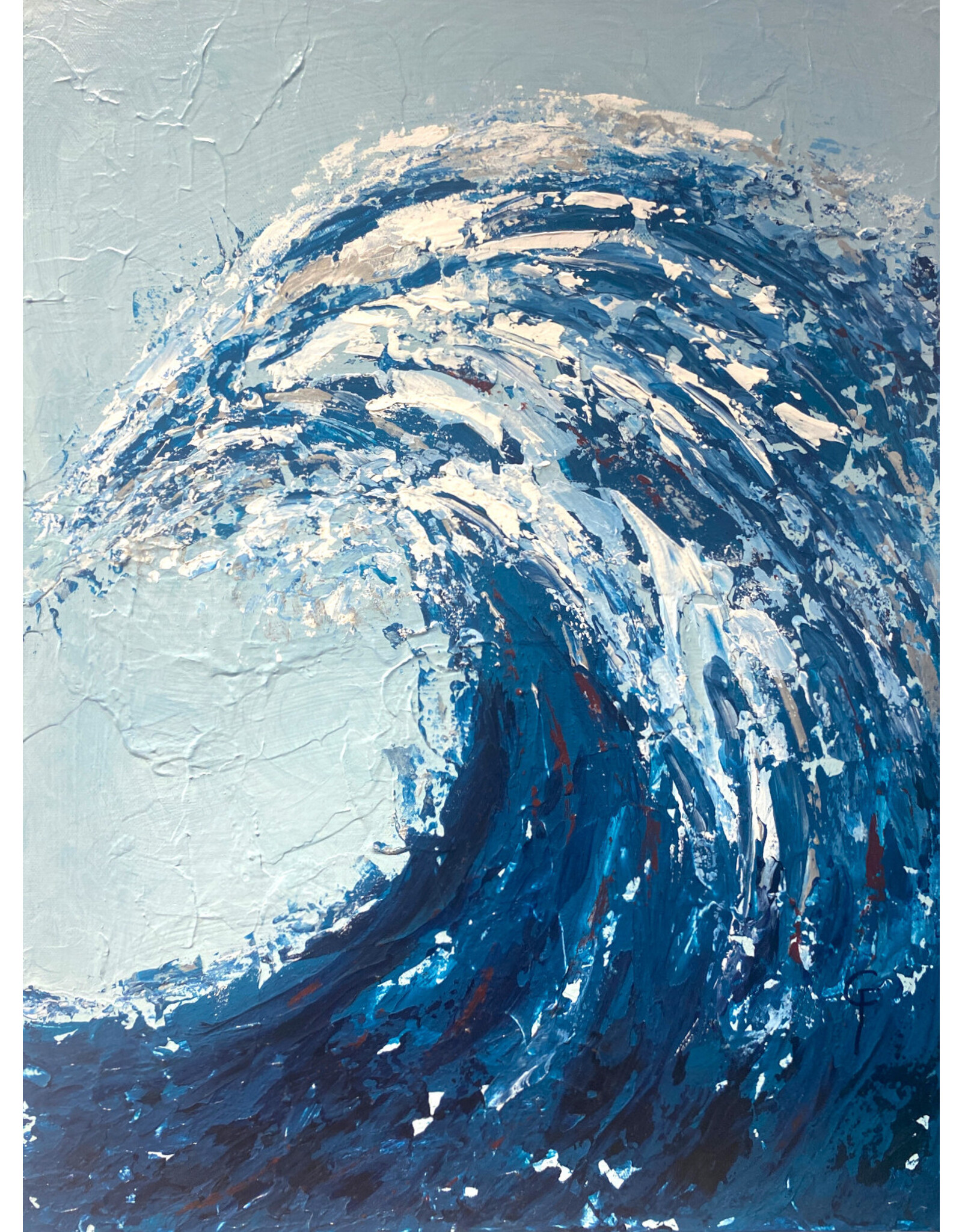 Celeste Friesen Rogue Wave, original acyrlic by Celeste Friesen (18x24)